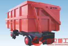曲軌式側卸翻斗礦車